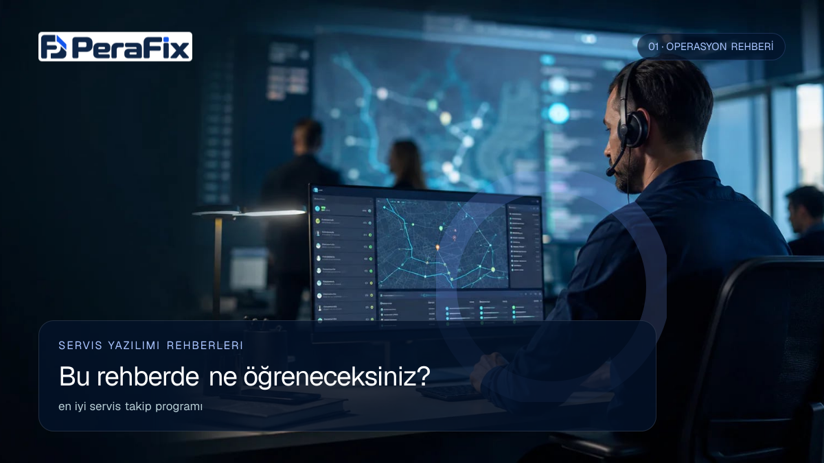 en iyi servis takip programı sürecini gösteren PeraFix uygulama görseli