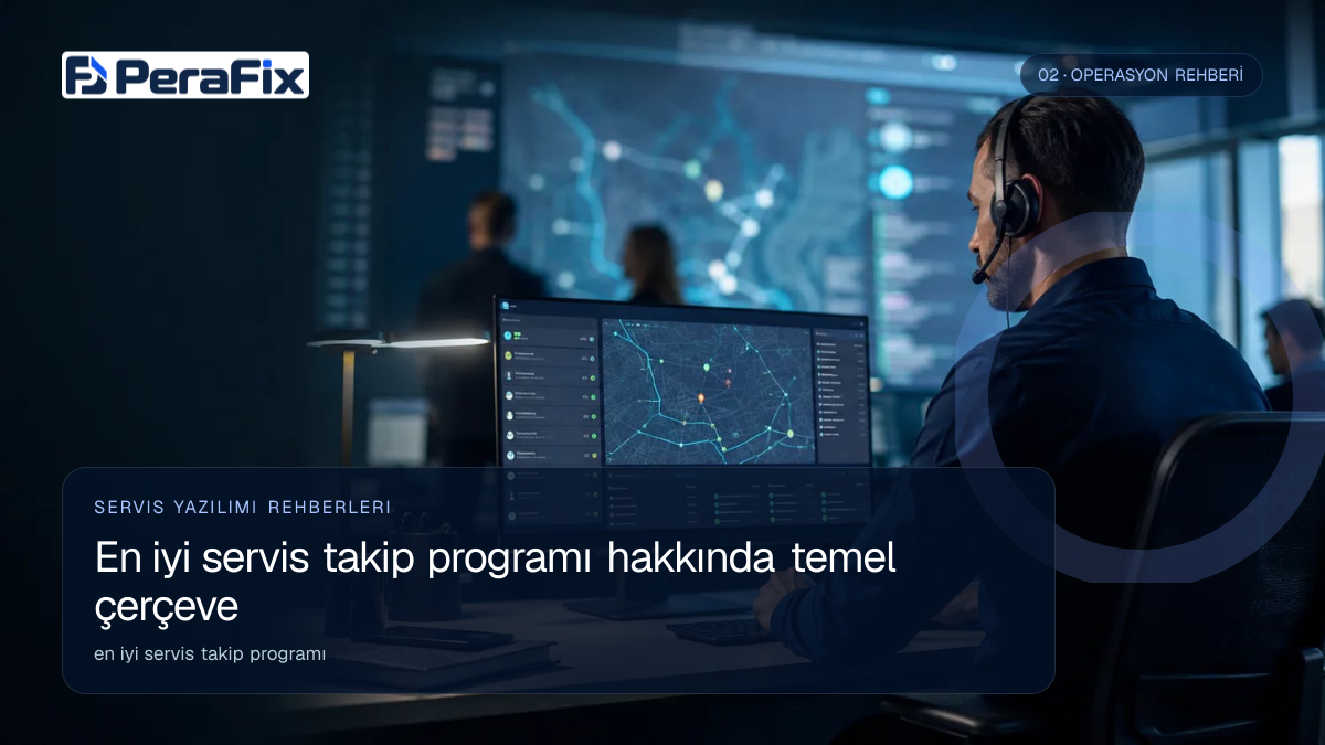 en iyi servis takip programı sürecini gösteren PeraFix uygulama görseli
