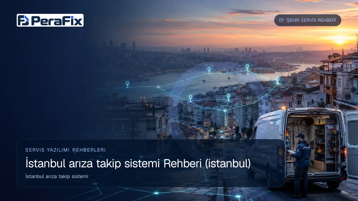 İstanbul arıza takip sistemi sürecini gösteren PeraFix uygulama görseli