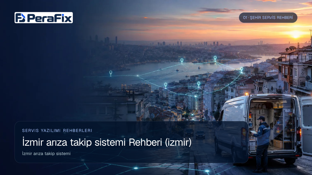 İzmir arıza takip sistemi sürecini gösteren PeraFix uygulama görseli