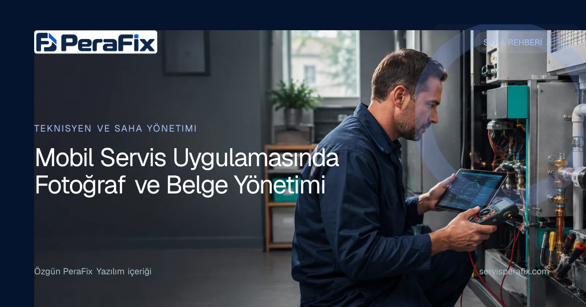 mobil servis uygulaması fotoğraf yönetim rehberi
