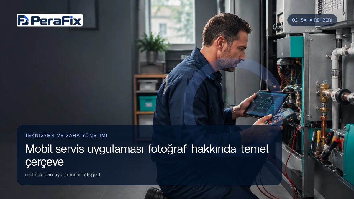 mobil servis uygulaması fotoğraf sürecini gösteren PeraFix uygulama görseli