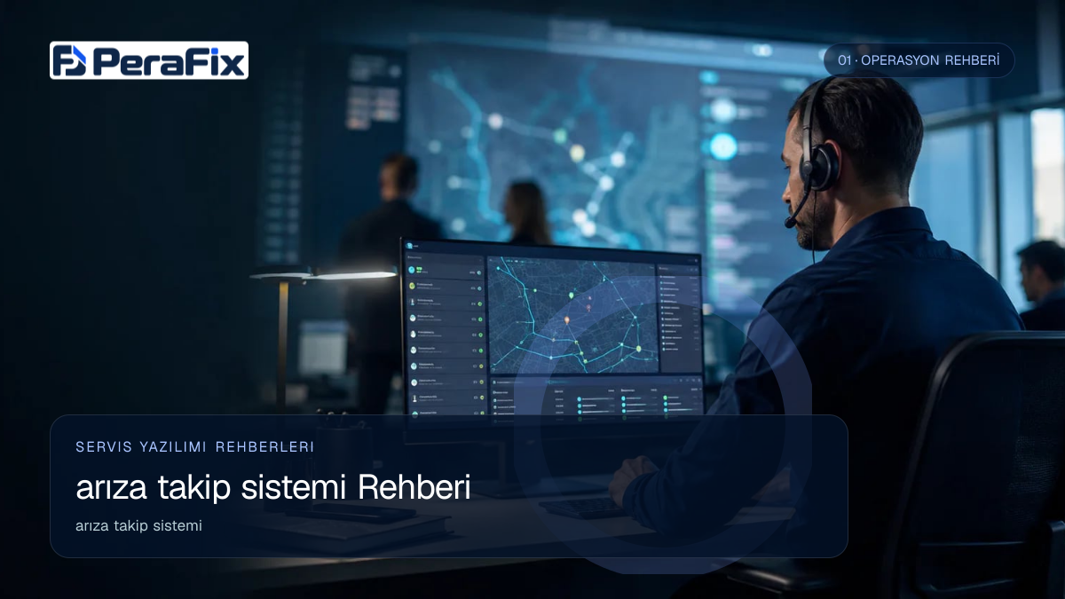 arıza takip sistemi sürecini gösteren PeraFix uygulama görseli
