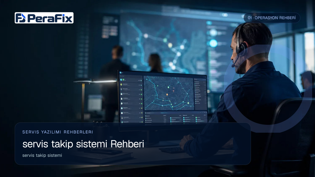 servis takip sistemi sürecini gösteren PeraFix uygulama görseli