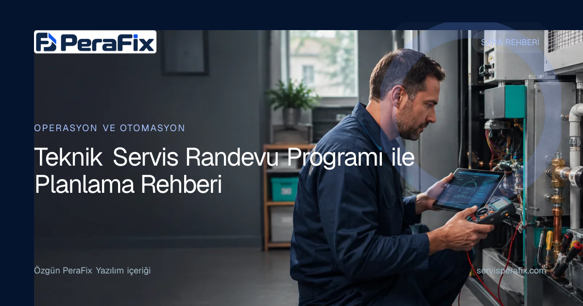 teknik servis randevu programı yönetim rehberi