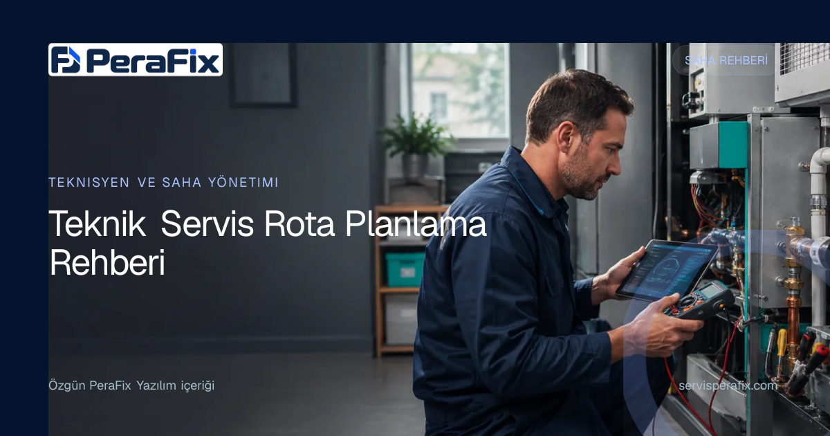 teknik servis rota planlama yönetim rehberi