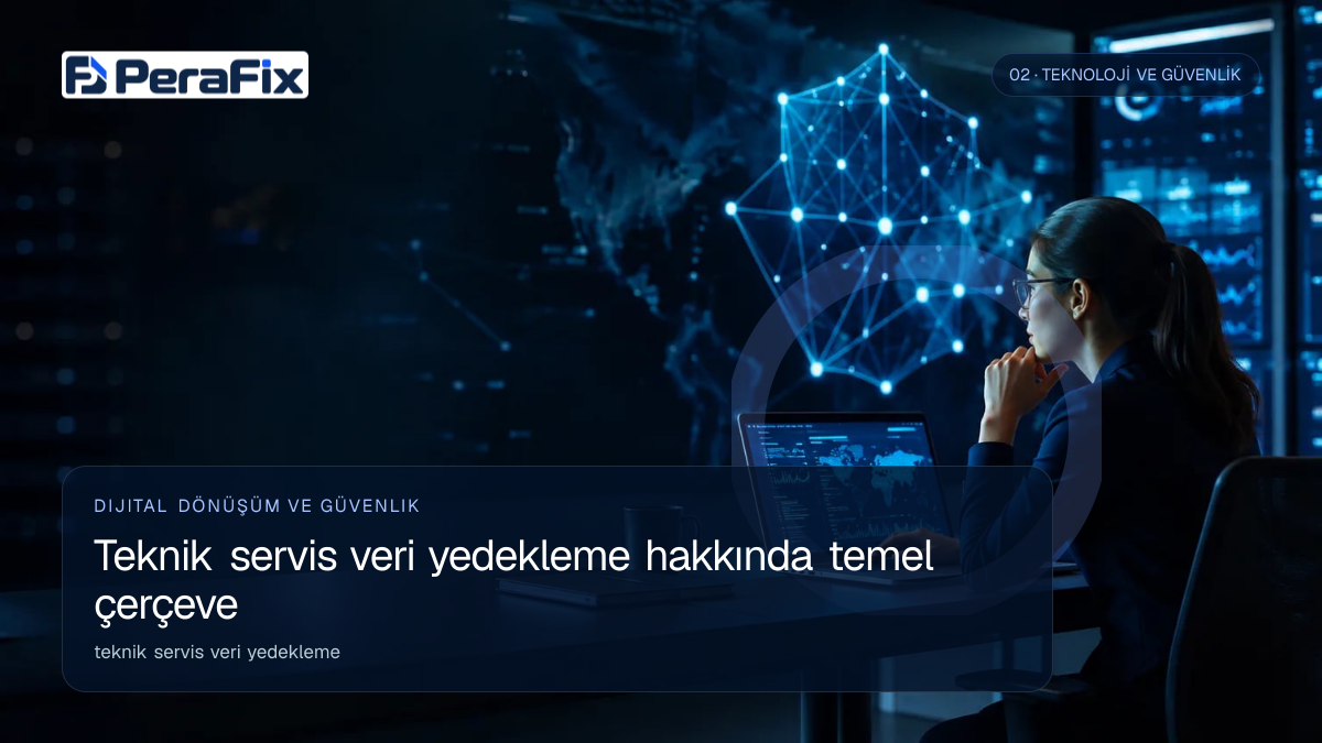 teknik servis veri yedekleme sürecini gösteren PeraFix uygulama görseli