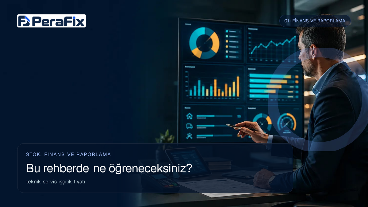 teknik servis işçilik fiyatı sürecini gösteren PeraFix uygulama görseli