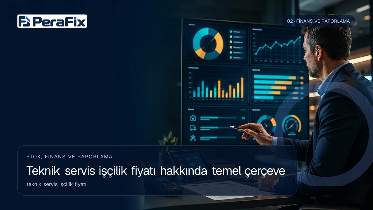 teknik servis işçilik fiyatı sürecini gösteren PeraFix uygulama görseli