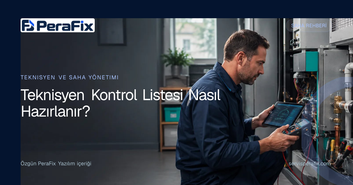teknisyen kontrol listesi yönetim rehberi