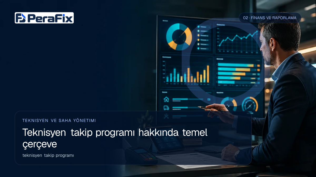 teknisyen takip programı sürecini gösteren PeraFix uygulama görseli