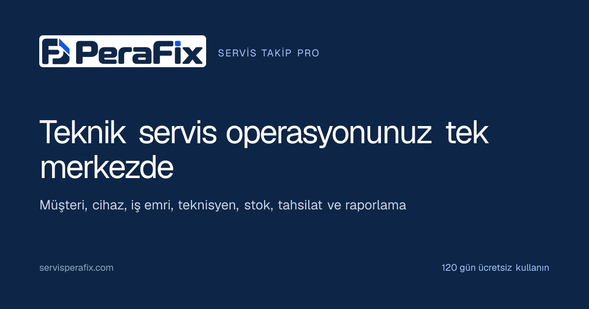 Karabağlar / İzmir teknik servis takip görseli